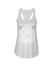 Your inability to grasp science shirt Ladies Flowy Tank tile