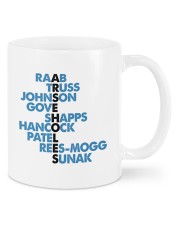 Raab truss johnson gove shapps hancock patel mug Mug front