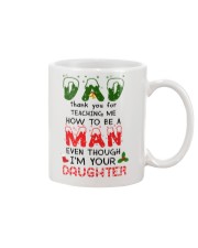 Christmas Dad thank you for teaching me mug Mug front