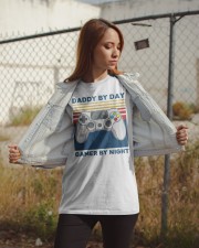 Daddy by day gamer by night shirt Classic T-Shirt apparel-classic-tshirt-lifestyle-07
