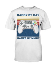 Daddy by day gamer by night shirt Premium Fit Mens Tee tile
