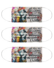 She has the soul of a gypsy the heart of a hippie Cloth Face Mask - 3 Pack front