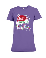 SANTAS FAVORITE - TEACHER Premium Fit Ladies Tee tile