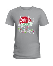 SANTAS FAVORITE - TEACHER Ladies T-Shirt front