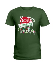 SANTAS FAVORITE - TEACHER Ladies T-Shirt tile