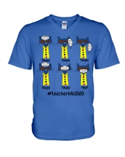 TEACHER LIFE 2020 V-Neck T-Shirt tile
