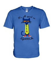 IT-IS-ALL-GOOD-IN-speech V-Neck T-Shirt tile