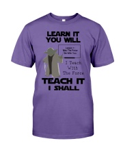 LEARN IT YOU WILL TEACH IT I SHALL Premium Fit Mens Tee tile