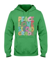 PEACE LOVE SECOND GRADE PE1408 Hooded Sweatshirt tile