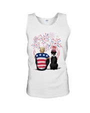 Black Boxer Blonde Hair Man 4th July Unisex Tank thumbnail