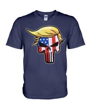 Trump Punisher - Trump 2020 V-Neck T-Shirt thumbnail