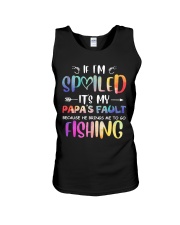 My papa brings me to go FISHING Unisex Tank thumbnail