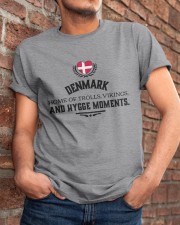 DENMARK HOME OF TROLLS, VIKINGS, AND HYGGE MOMENTS Classic T-Shirt apparel-classic-tshirt-lifestyle-26