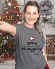 DENMARK HOME OF TROLLS, VIKINGS, AND HYGGE MOMENTS Classic T-Shirt custom-t-shirts-classic-lifestyle-front-323