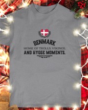 DENMARK HOME OF TROLLS, VIKINGS, AND HYGGE MOMENTS Classic T-Shirt custom-t-shirts-classic-lifestyle-front-354