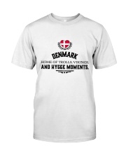 DENMARK HOME OF TROLLS, VIKINGS, AND HYGGE MOMENTS Premium Fit Mens Tee tile