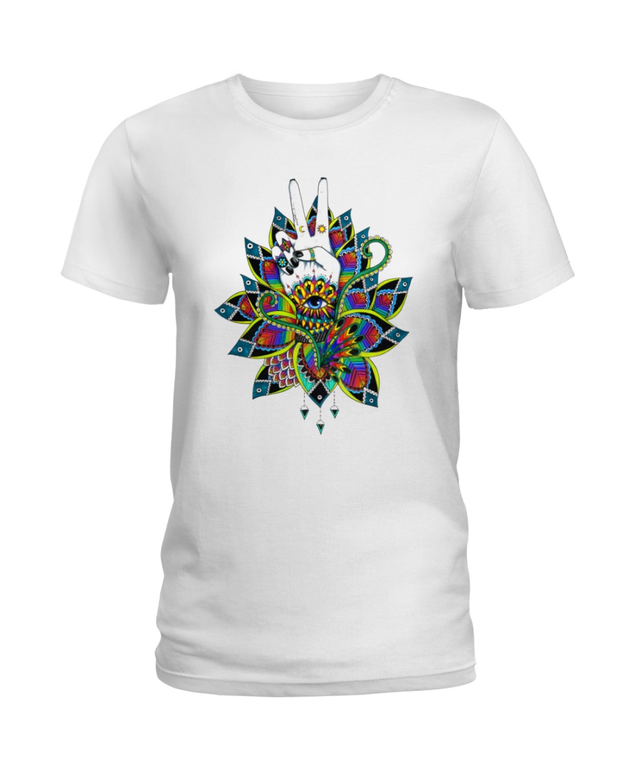 Mandala eye Ladies T-Shirt