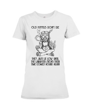 Old hippies don't die Premium Fit Ladies Tee thumbnail
