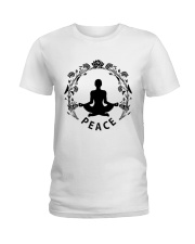 Yoga peace Ladies T-Shirt front