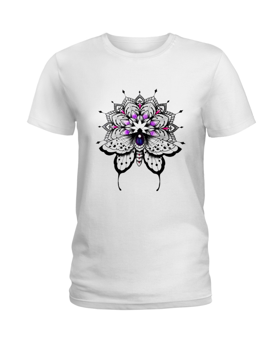 Butterfly Mandala Ladies T-Shirt