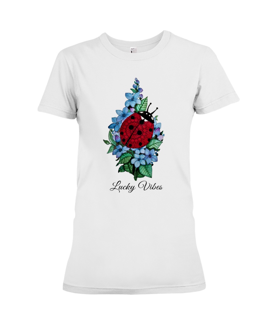 Lucky vibes Premium Fit Ladies Tee