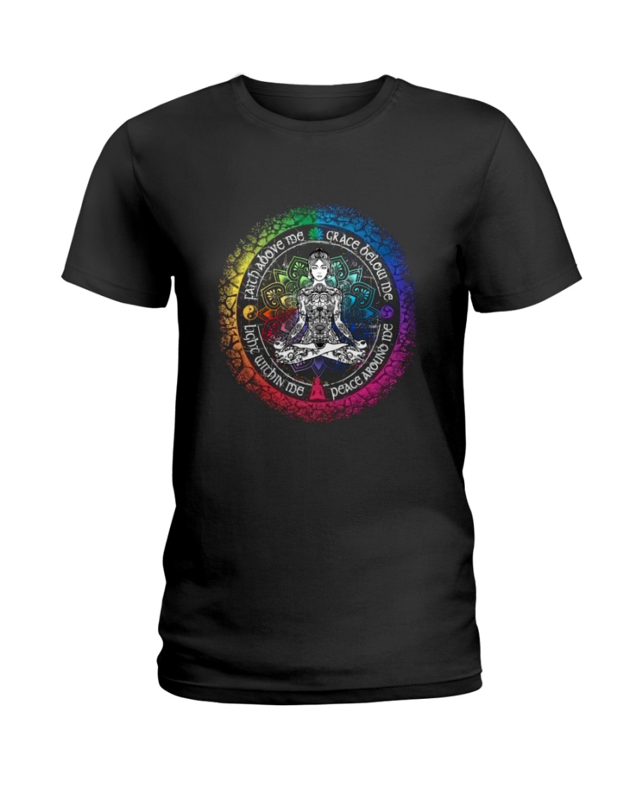 Light Within Me Peach Around Me Ladies T-Shirt