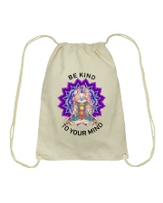Be kind to your mind Drawstring Bag thumbnail
