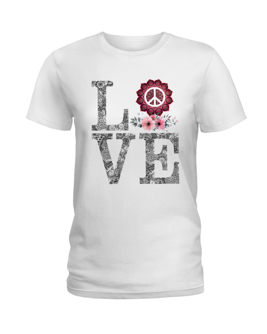Love Mandala Peace Ladies T-Shirt