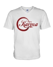 Enjoy karma V-Neck T-Shirt thumbnail