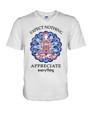 Expect Nothing Appreciate Everything V-Neck T-Shirt thumbnail
