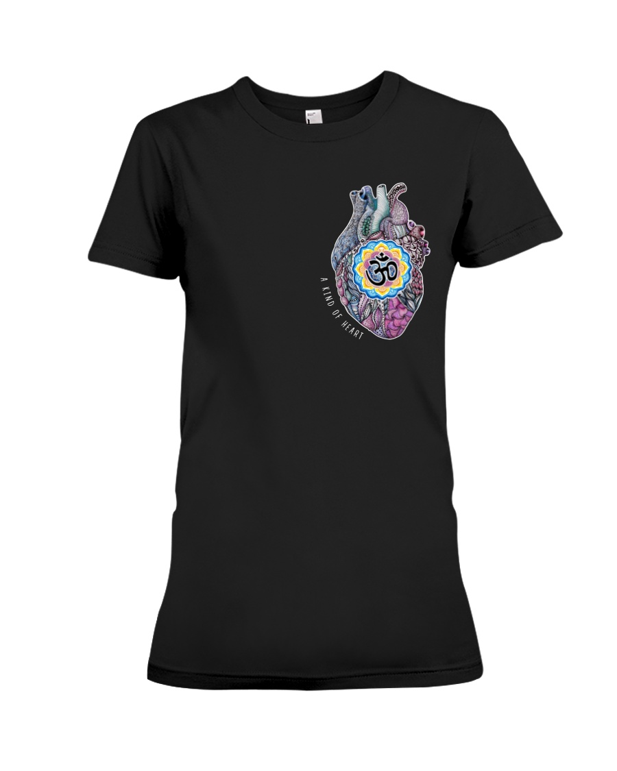 Om heart Premium Fit Ladies Tee