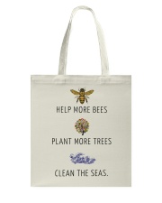 Help more bees plant more trees Tote Bag thumbnail