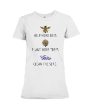 Help more bees plant more trees Premium Fit Ladies Tee thumbnail