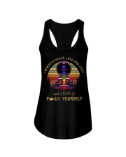 I'm mostly peace love and light Ladies Flowy Tank thumbnail