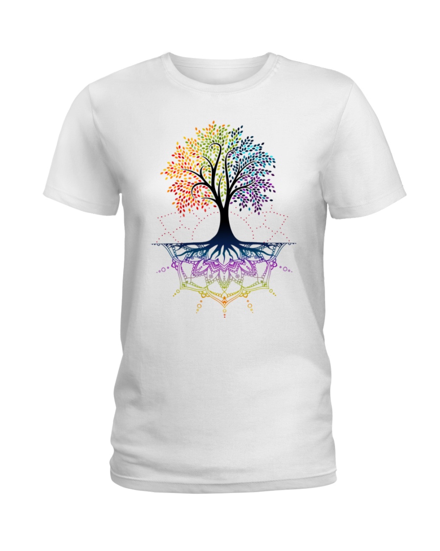Mandala Tree Ladies T-Shirt