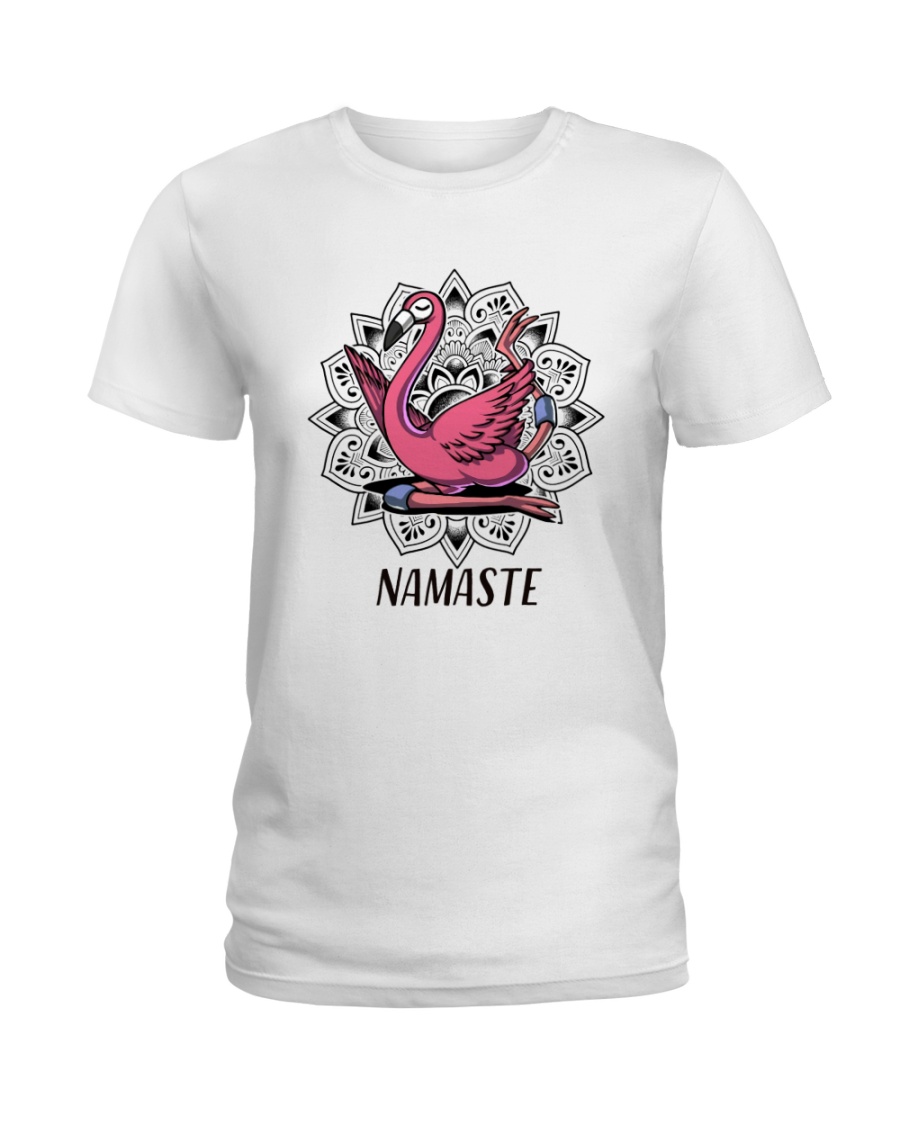 Flamingo Namaste Ladies T-Shirt
