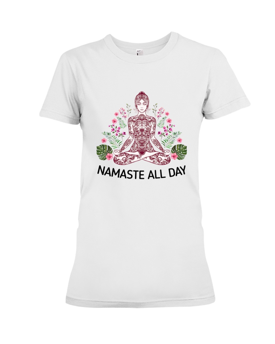 Namaste all day Premium Fit Ladies Tee