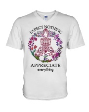 Expect Nothing Appreciate Everything V-Neck T-Shirt thumbnail