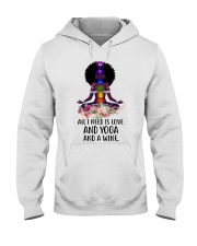 All i need is love and yoga Hooded Sweatshirt thumbnail