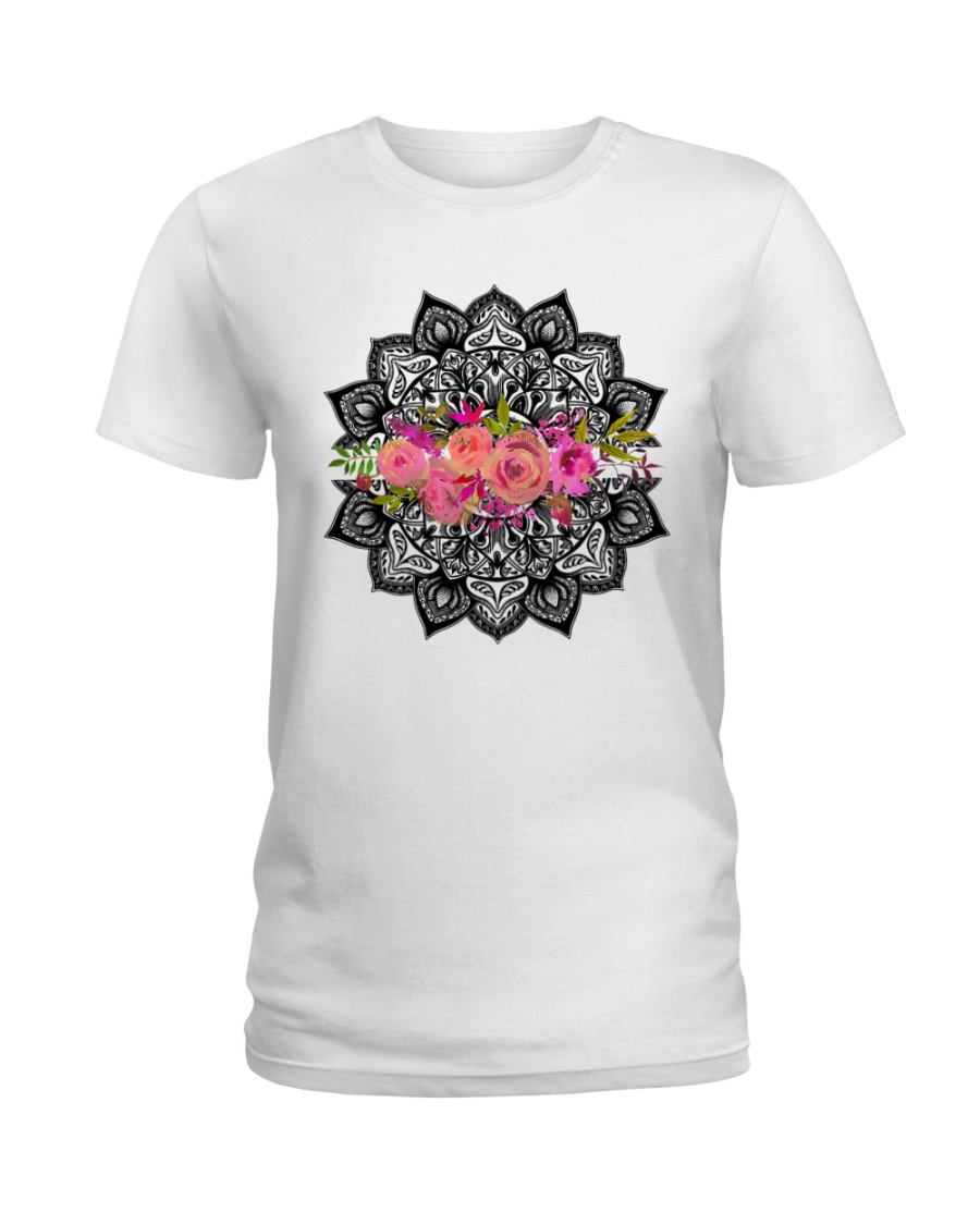 Mandala flowers Ladies T-Shirt