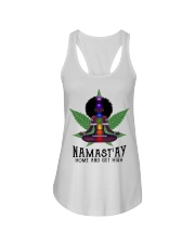 Namastay home and get hight Ladies Flowy Tank thumbnail