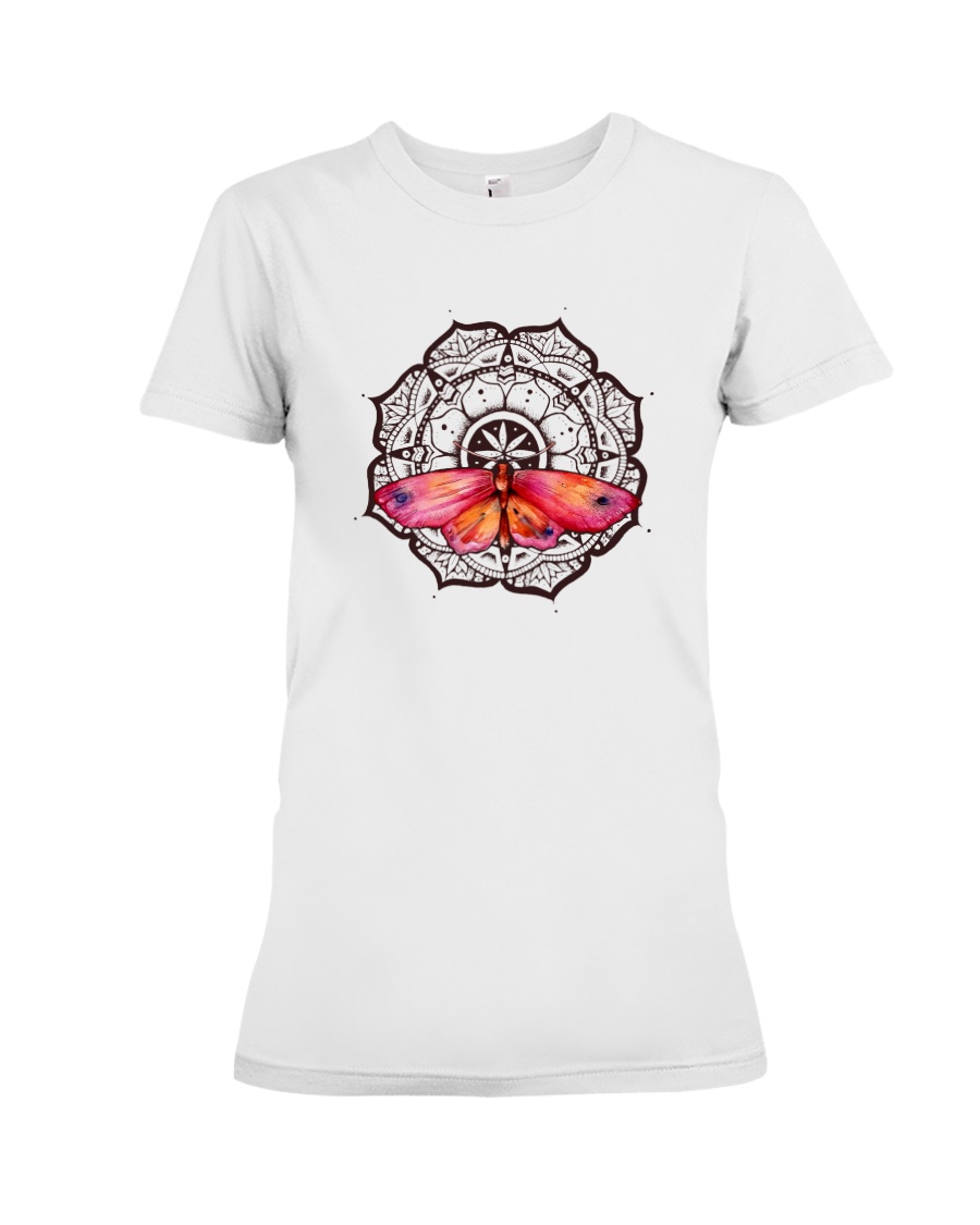 Butterfly mandala Premium Fit Ladies Tee