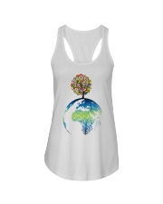 Mandala tree Ladies Flowy Tank thumbnail