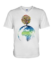 Mandala tree V-Neck T-Shirt thumbnail