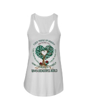What a wonderful world Ladies Flowy Tank thumbnail