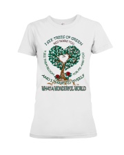 What a wonderful world Premium Fit Ladies Tee thumbnail