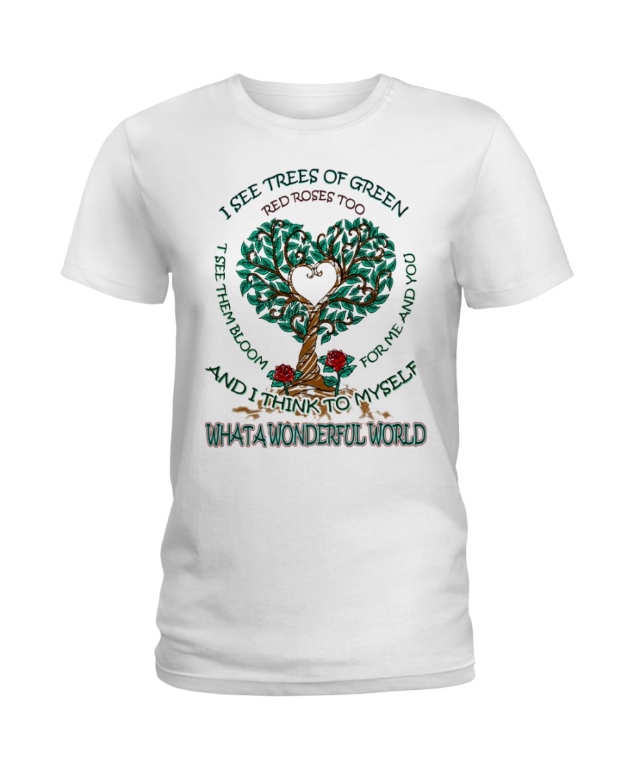 What a wonderful world Ladies T-Shirt