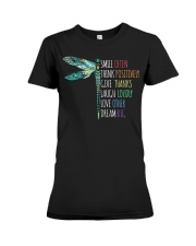 Smile often-Think positively-Dream big Premium Fit Ladies Tee thumbnail