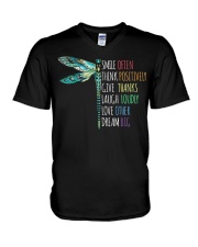 Smile often-Think positively-Dream big V-Neck T-Shirt thumbnail