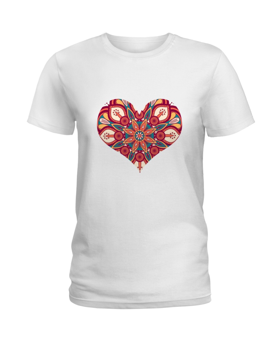 Heart Mandala Ladies T-Shirt